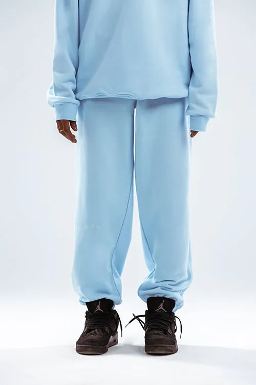 Loose Drawstring Sweatpants-Denim Dream
