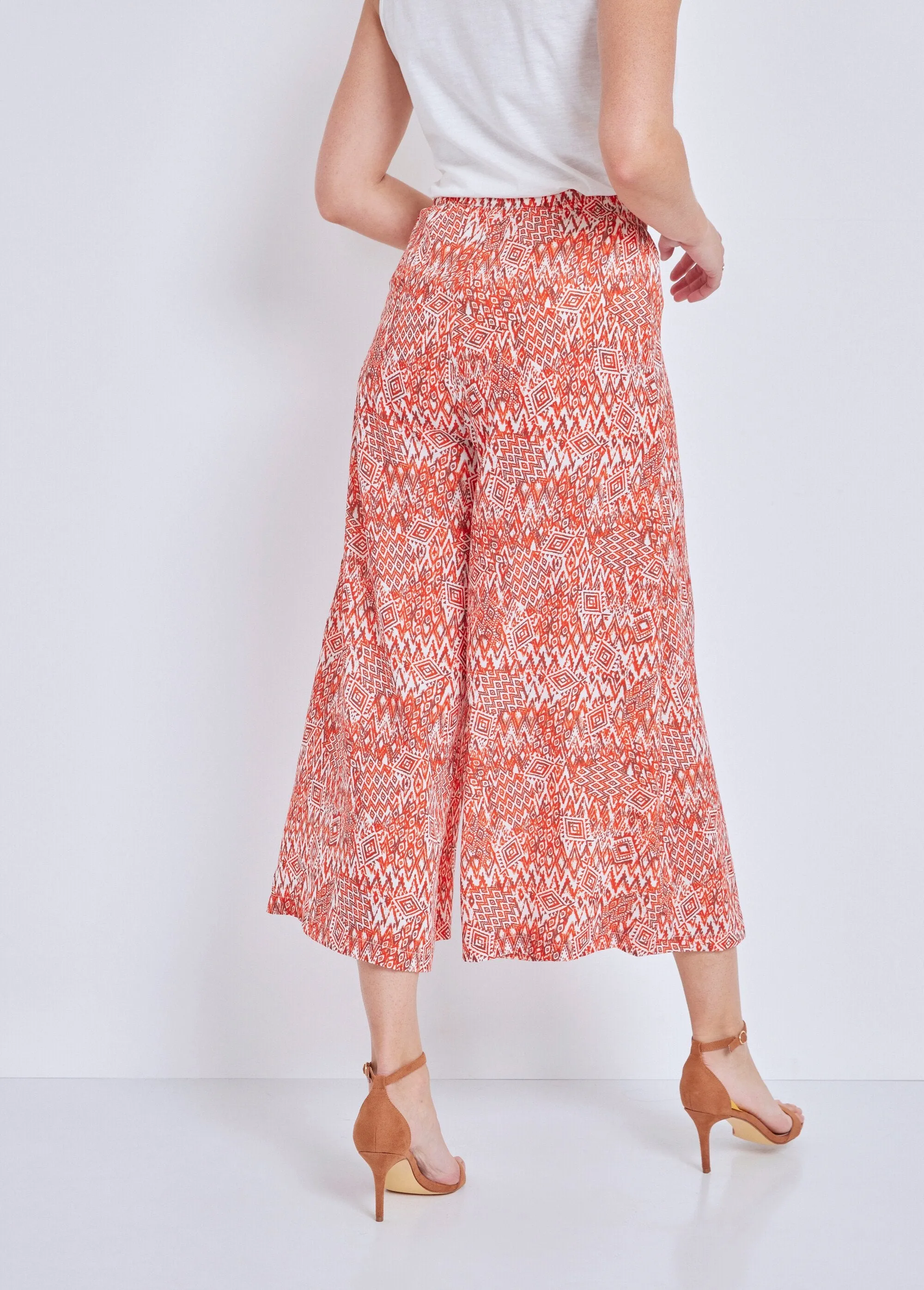 Loose elasticated waist culottes