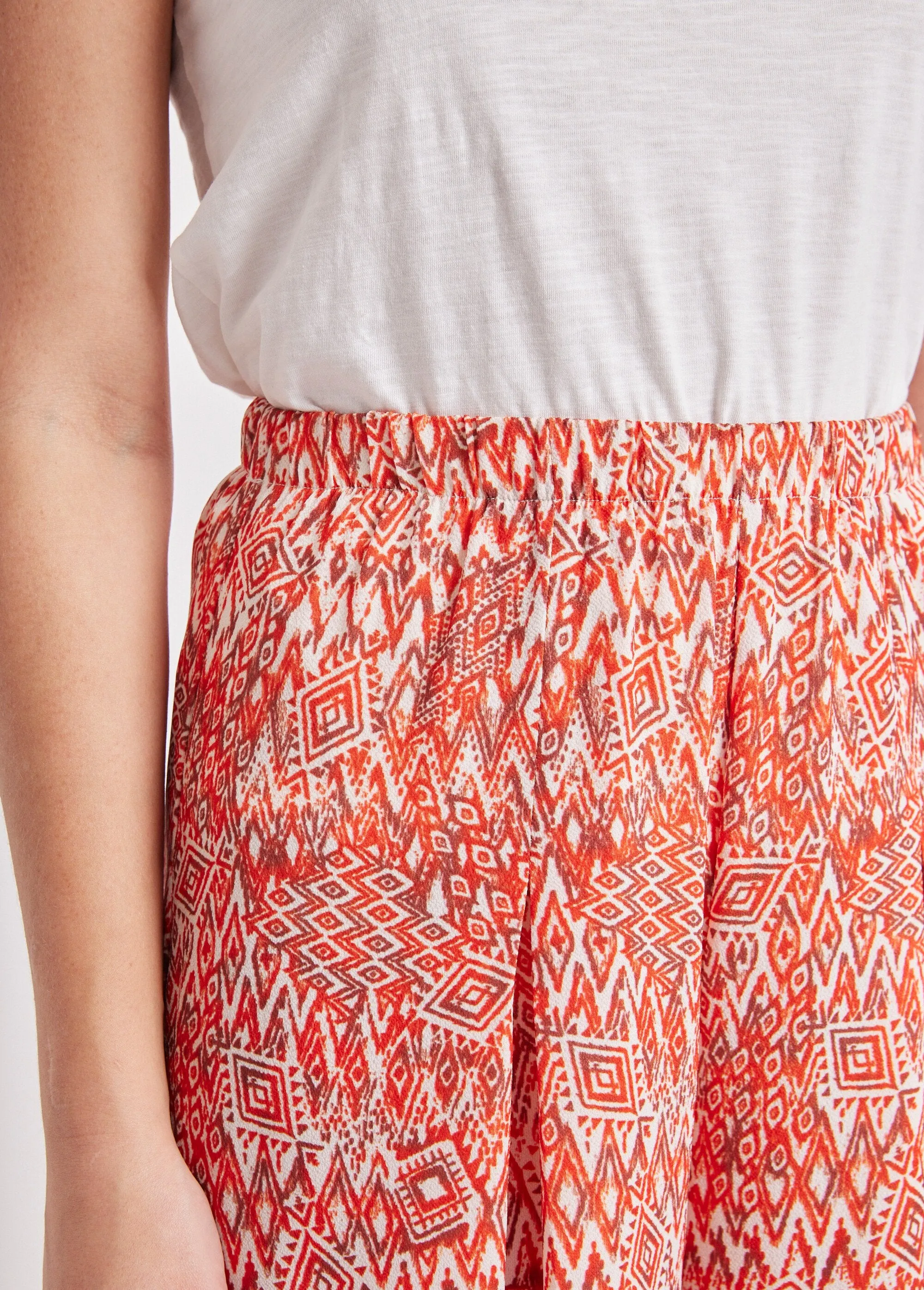 Loose elasticated waist culottes
