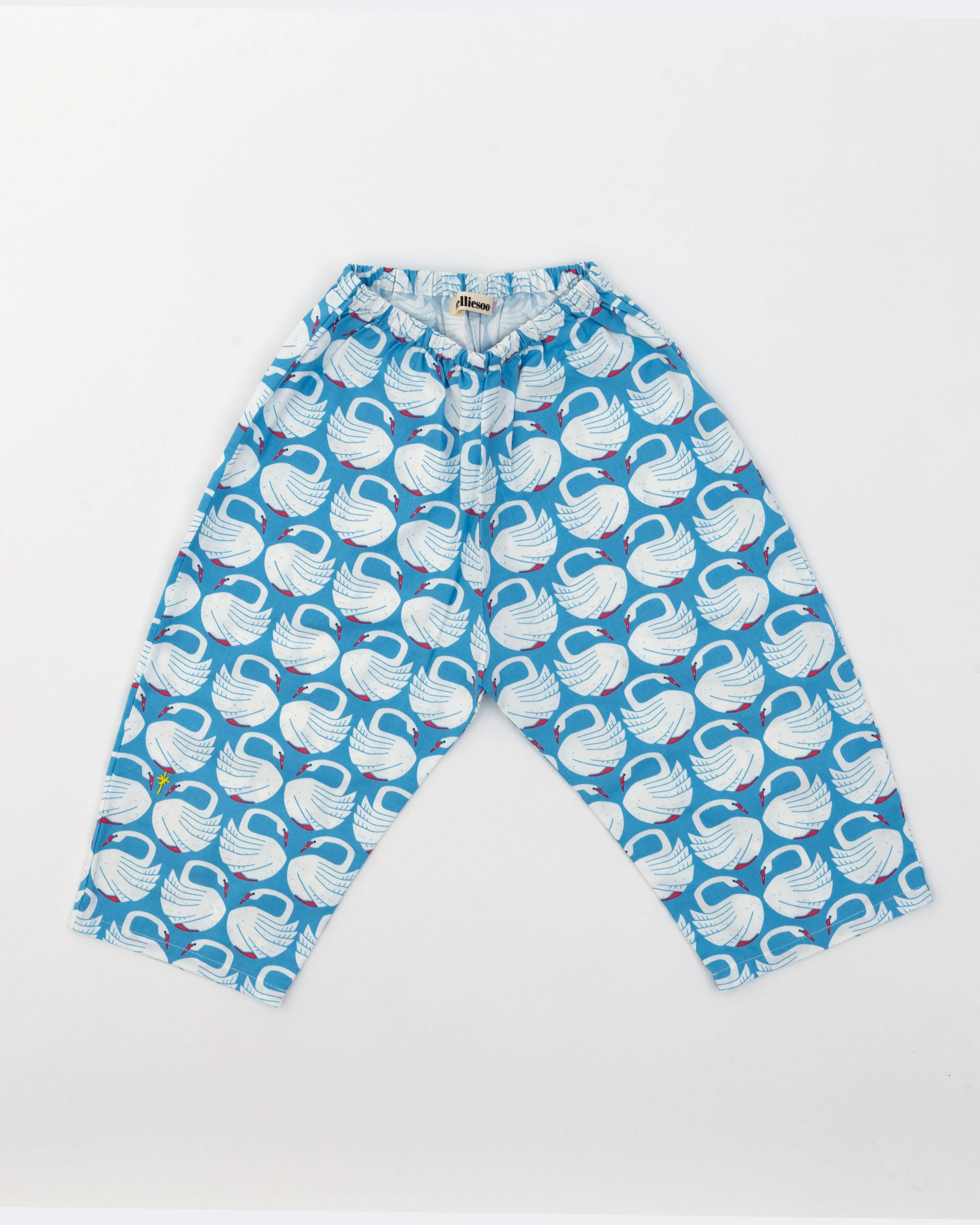 Loose Fit Pants- Swans