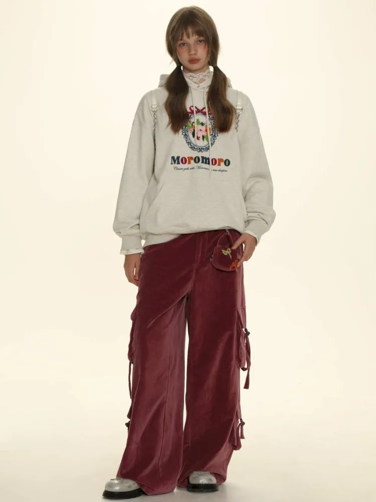 Loose Fit Wide-Leg Adjustable Pants