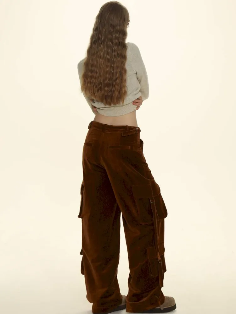 Loose Fit Wide-Leg Adjustable Pants