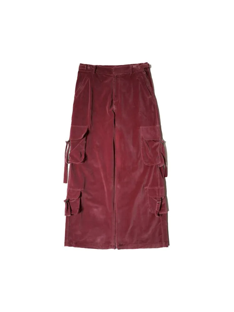 Loose Fit Wide-Leg Adjustable Pants