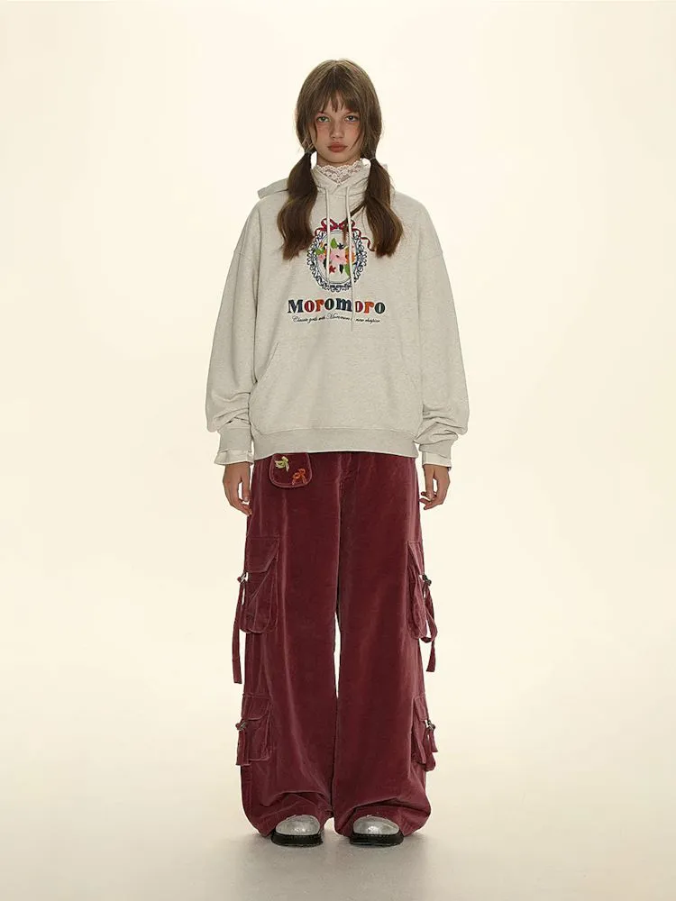 Loose Fit Wide-Leg Adjustable Pants
