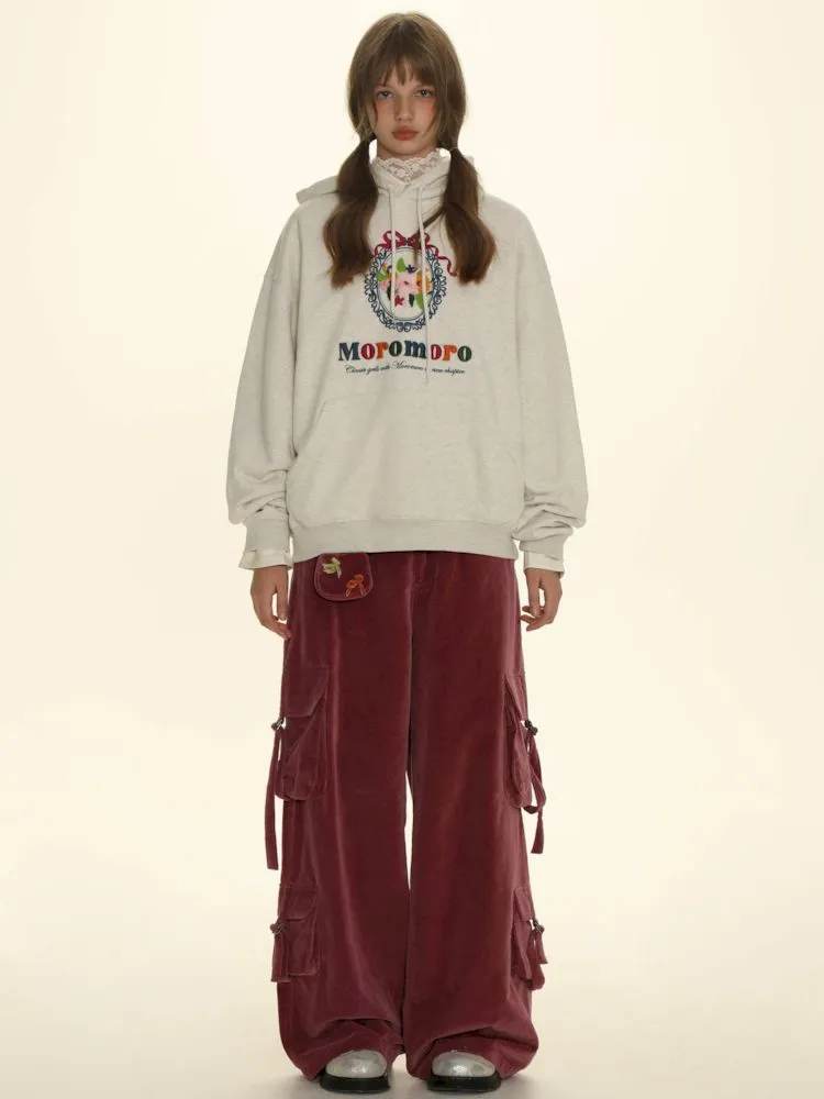 Loose Fit Wide-Leg Adjustable Pants