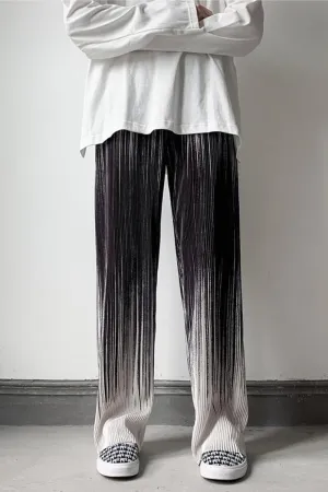 Loose Tie Dye Pleated Men Pants
