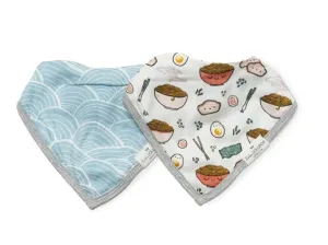 Loulou Lollipop Bandana Bib Set - Ramen