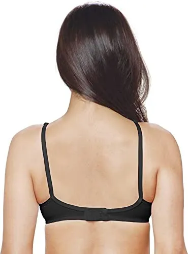 Lovable Black and Skin Non Padded Wirefree Bra Pack of 2 - ADL 13-BLACK/SKIN