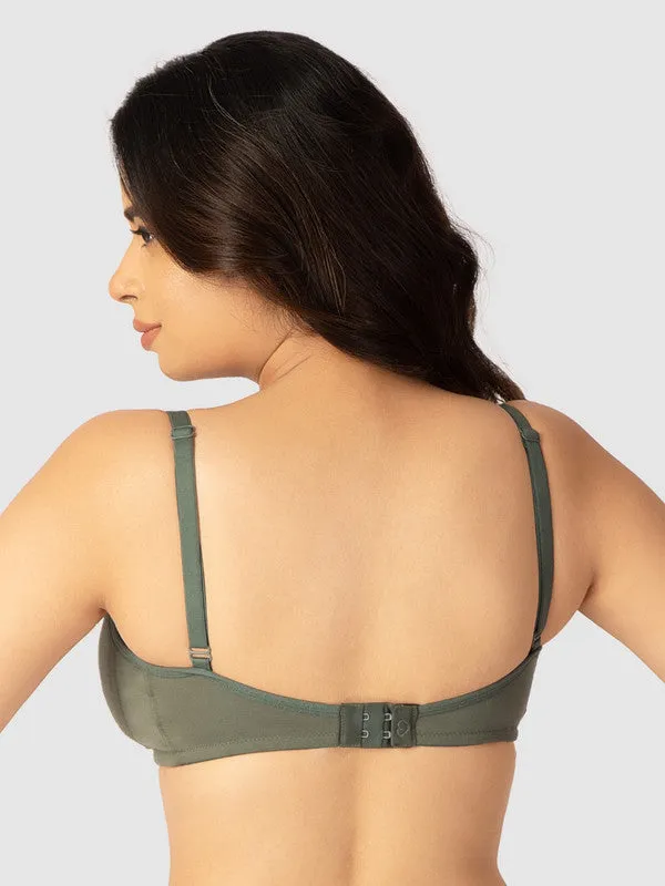 Lovable Womens Non Padded Wirefree Full Coverage Bra