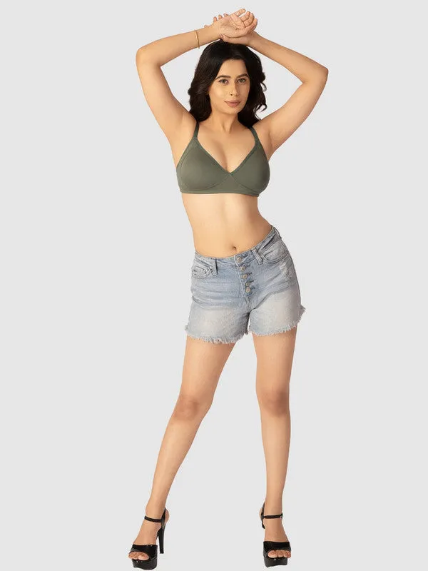 Lovable Womens Non Padded Wirefree Full Coverage Bra