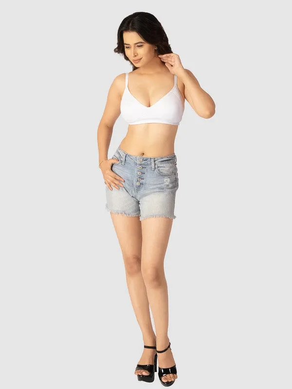 Lovable Womens Non Padded Wirefree Full Coverage Bra