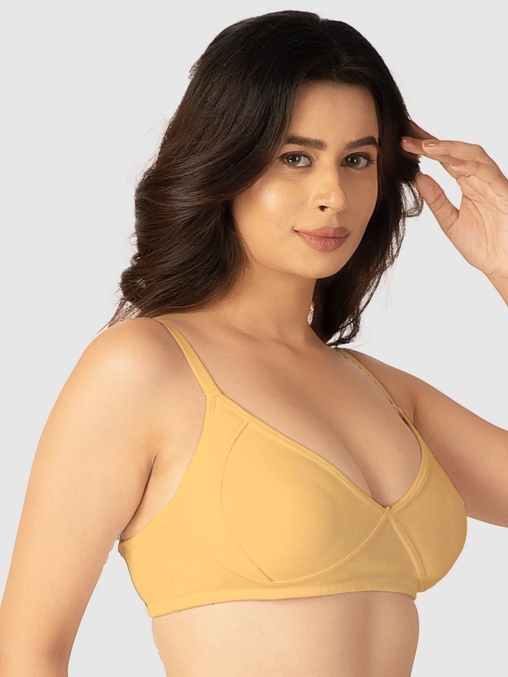 Lovable Womens Non Padded Wirefree Full Coverage Bra