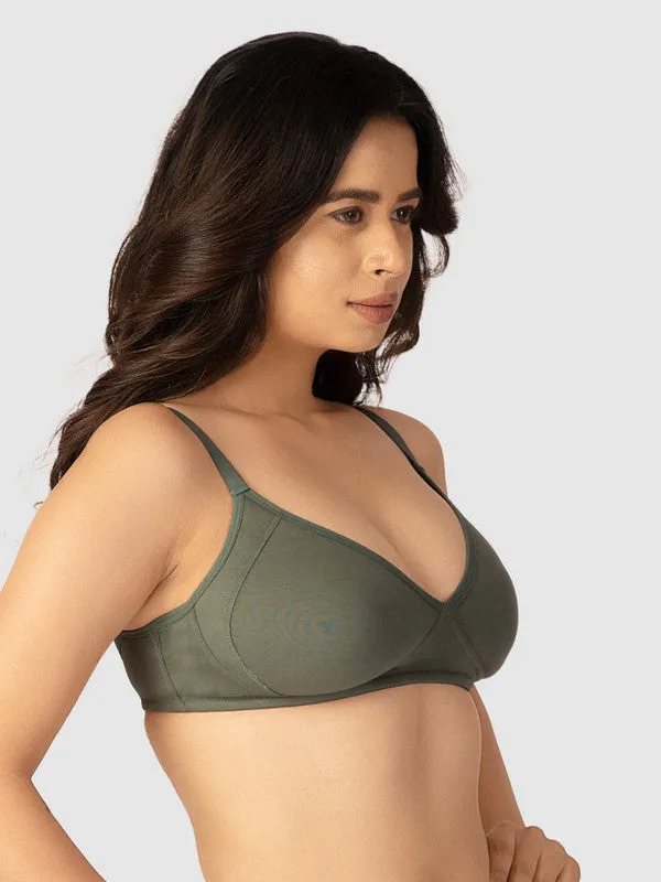 Lovable Womens Non Padded Wirefree Full Coverage Bra