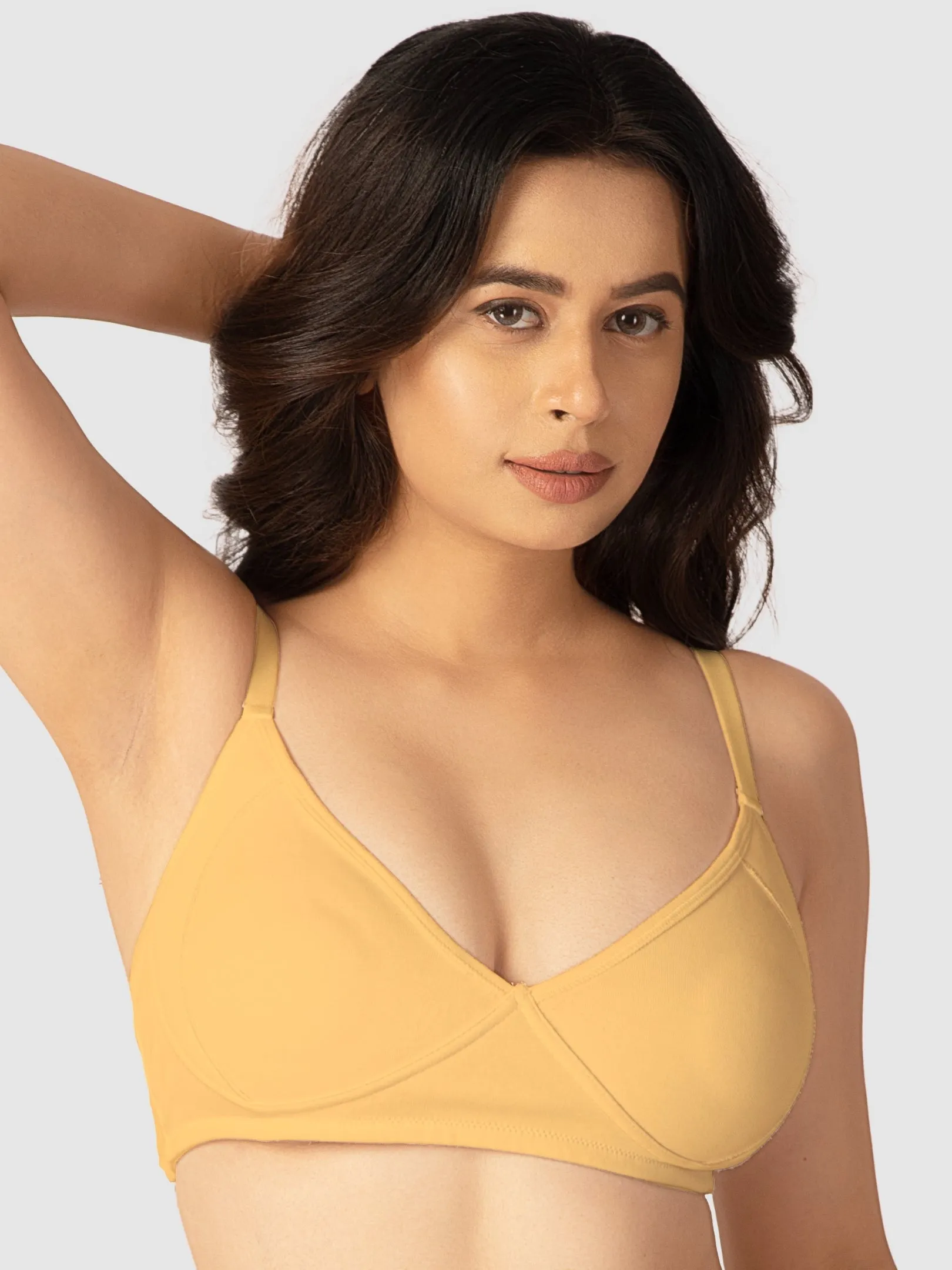Lovable Womens Non Padded Wirefree Full Coverage Bra