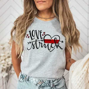 Love Struck © Unisex Top (Thin Red Line)