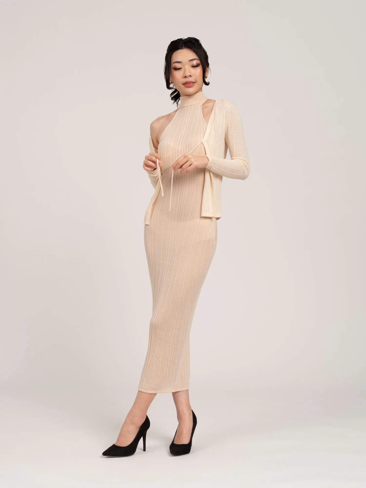 Lumiere Pointelle Knit Cardi