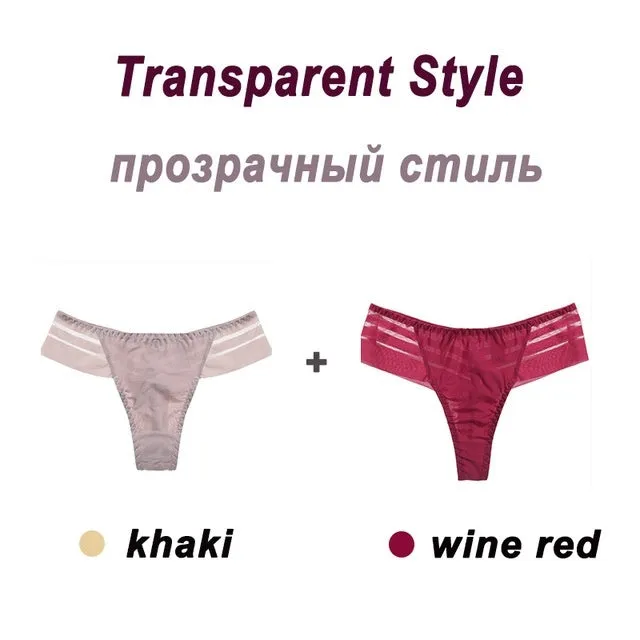 LuxeLace Seamless Tanga Panties