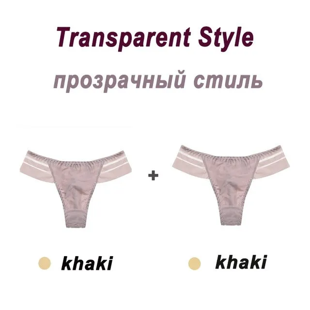LuxeLace Seamless Tanga Panties