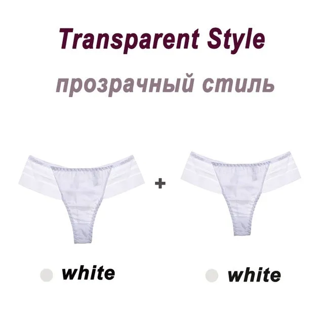 LuxeLace Seamless Tanga Panties