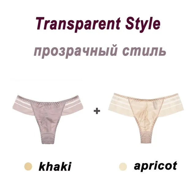 LuxeLace Seamless Tanga Panties