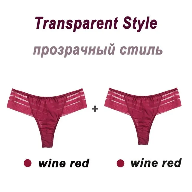 LuxeLace Seamless Tanga Panties