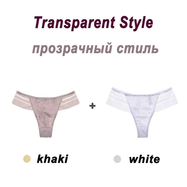 LuxeLace Seamless Tanga Panties