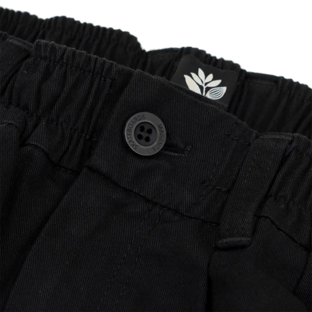 Magenta Extra Loose Pants Black