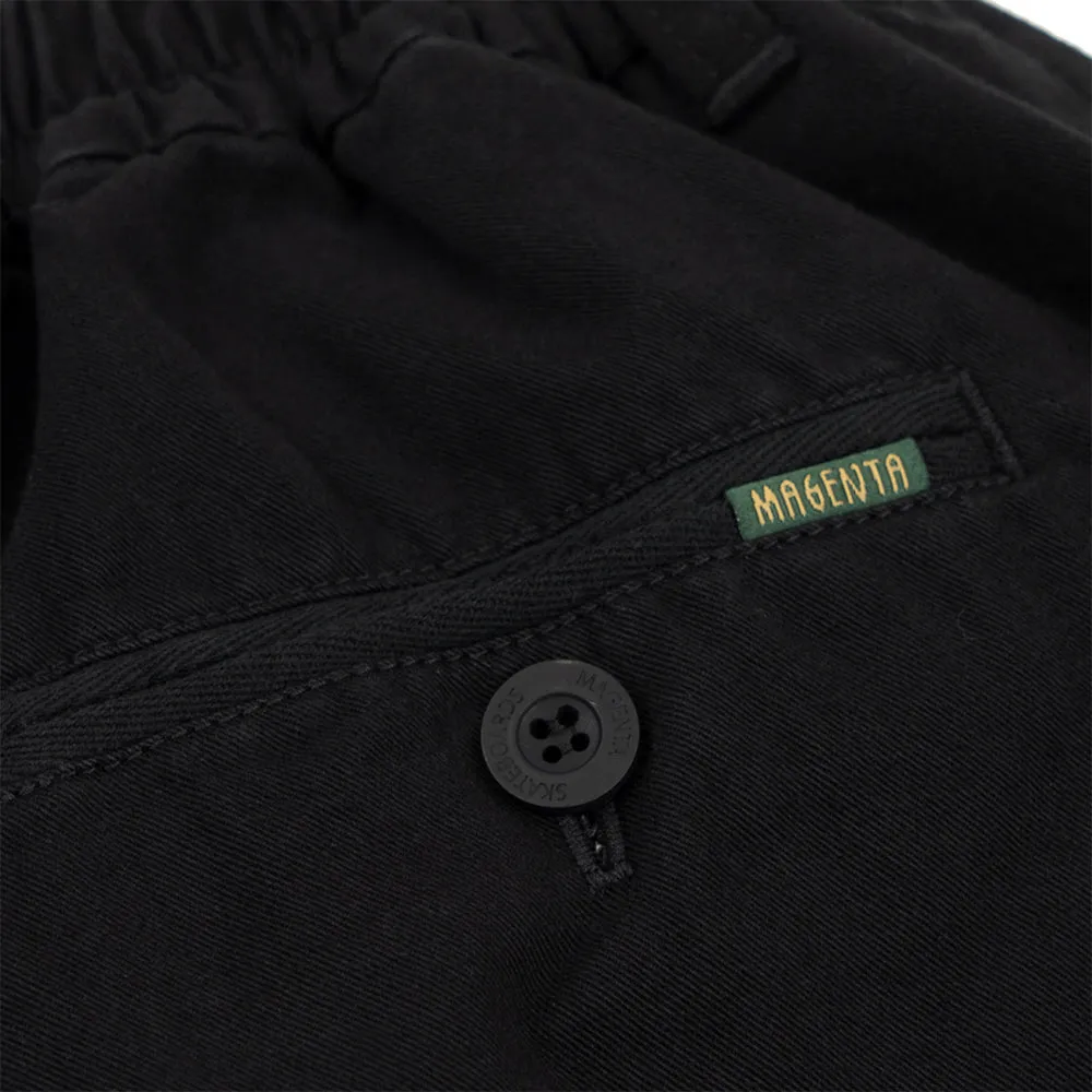 Magenta Extra Loose Pants Black