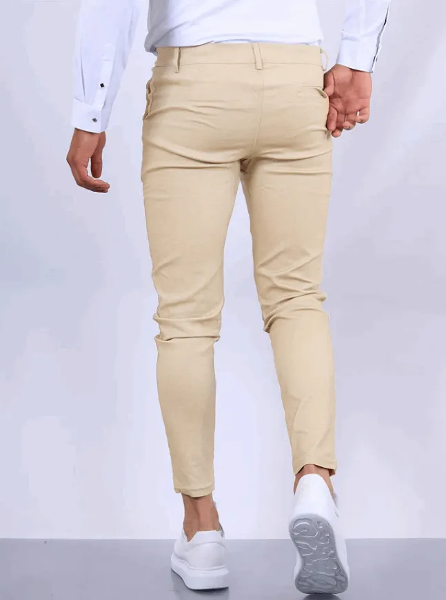 Marco – Stylish Khaki Stretch Pants for Men