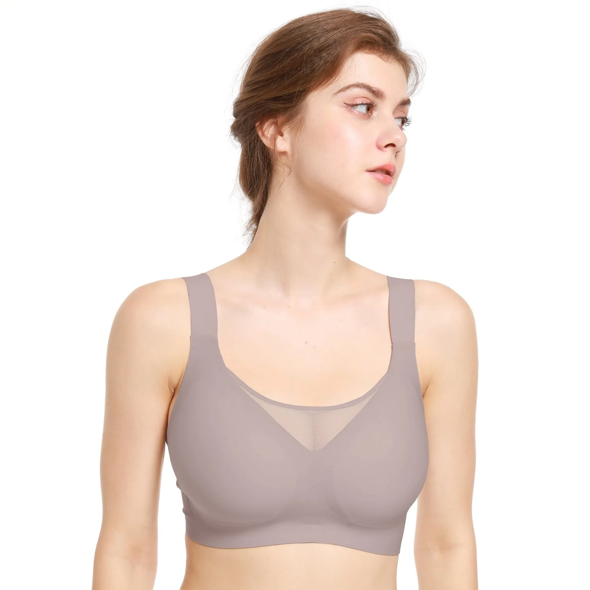 MaxUplift Comfort Mesh Push In Wireless Bra