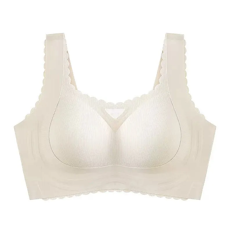 MaxUplift Comfort Scallop Push In Wireless Bra