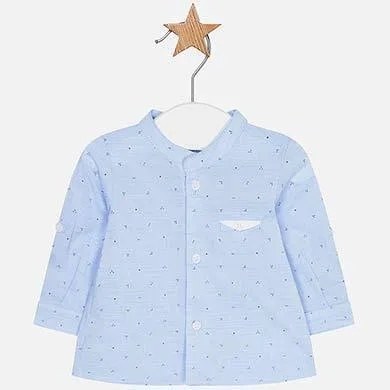Mayoral Blue Long Sleeve Shirt