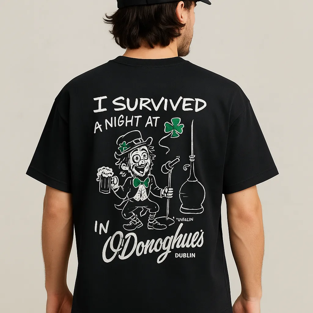 Men’s Down-Shoulder Cotton T-Shirt