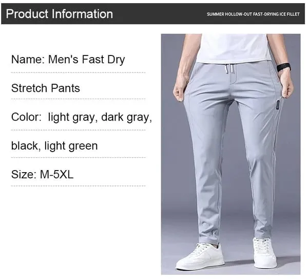Men's Fast Dry Stretch Pants - Stretch Pants – Last Day Promotion 49% OFF