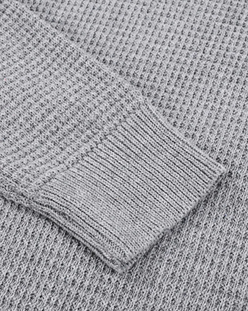 Men's Round Neck Pullover Slim Fit Knit Sweater
