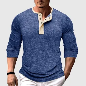Men's Two-Tone Long Sleeve Shirt for Fashion – Adam