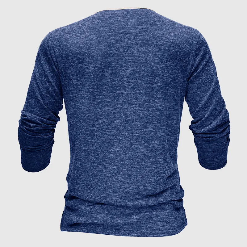 Men's Two-Tone Long Sleeve Shirt for Fashion – Adam
