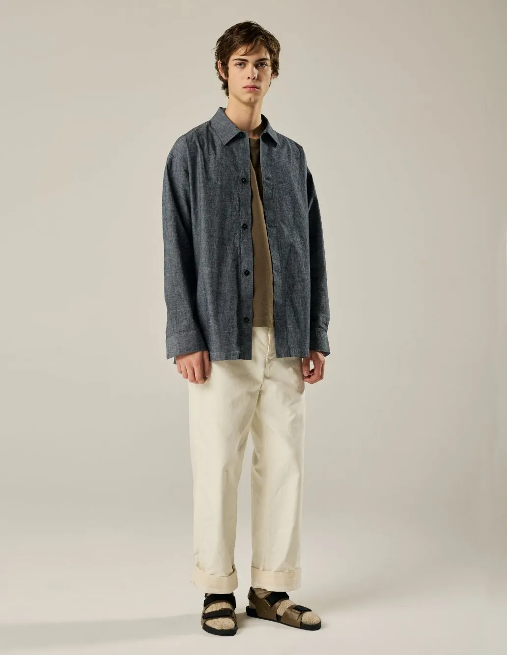 MHL Simple Shirt Denim Canvas Denim