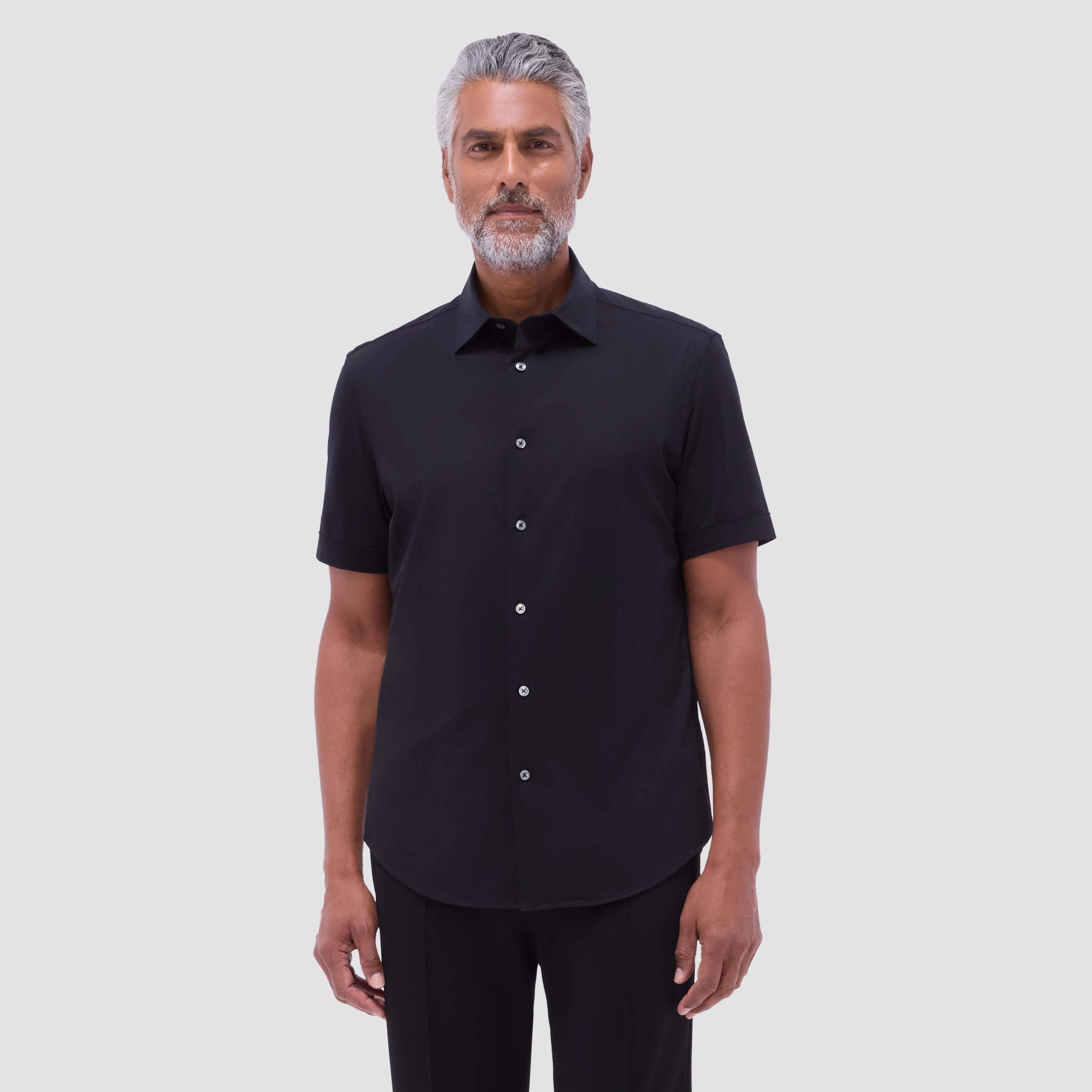Miles Solid OoohCotton Short Sleeve Shirt