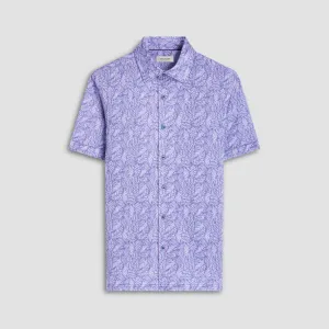 Milo Leaf Print OoohCotton Short-Sleeve Shirt