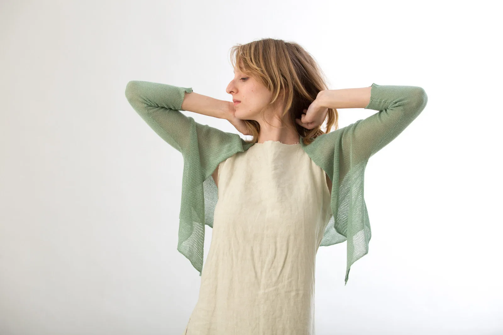 Mint Bolero Bamboo Cardigan