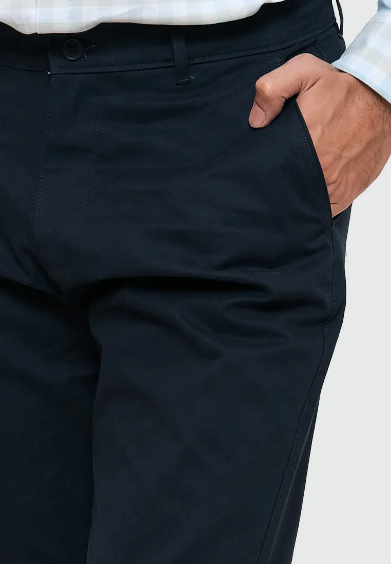 MOC Celana Panjang Chinos Pria Reguler Fit HARRINGTON - Navy