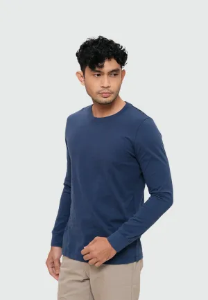 MOC T-Shirt Lengan Panjang Pria ABERDEEN - NAVY