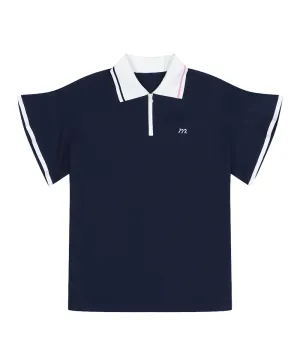 Monday Flow Flare Sleeve Top - Navy