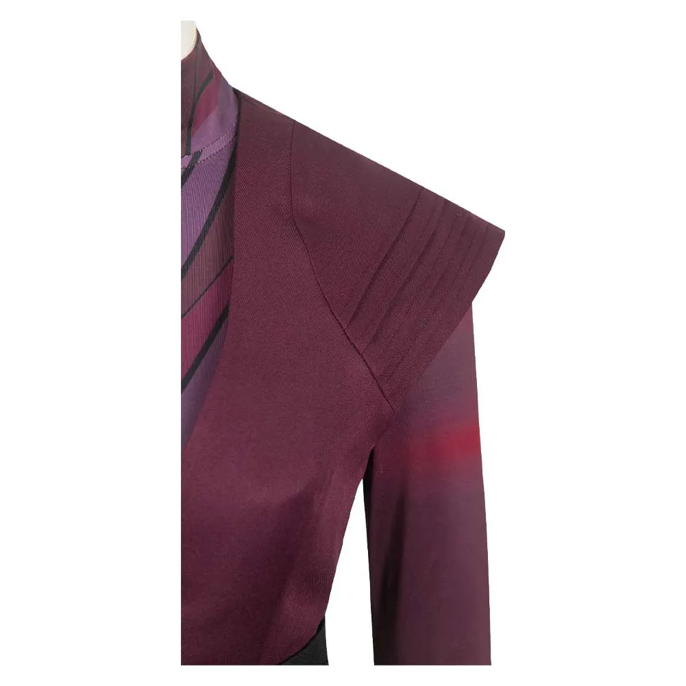 Morgan Elsbeth Cosplay Costume Red Outfits Halloween Carnival Suit