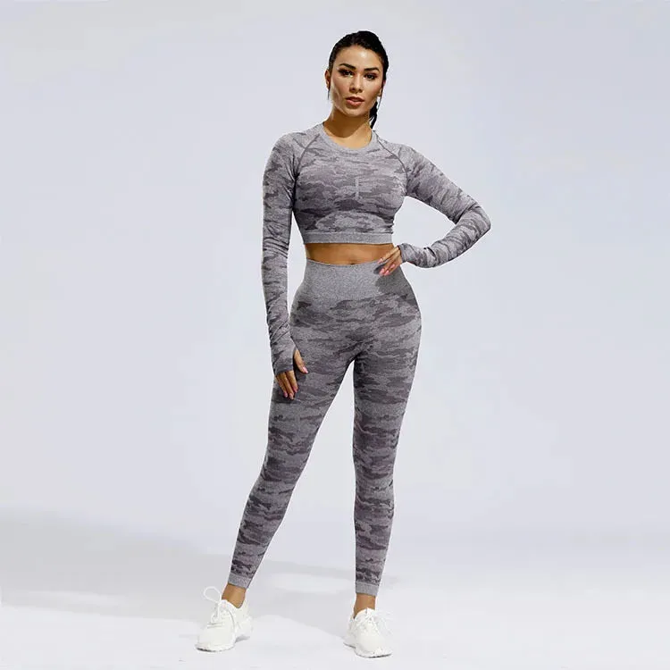 Move Like Diva Women's Camouflage Sports Suits Set