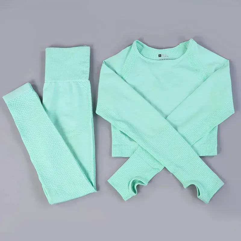Move Like Diva Women's Seamless Sports Suits Set