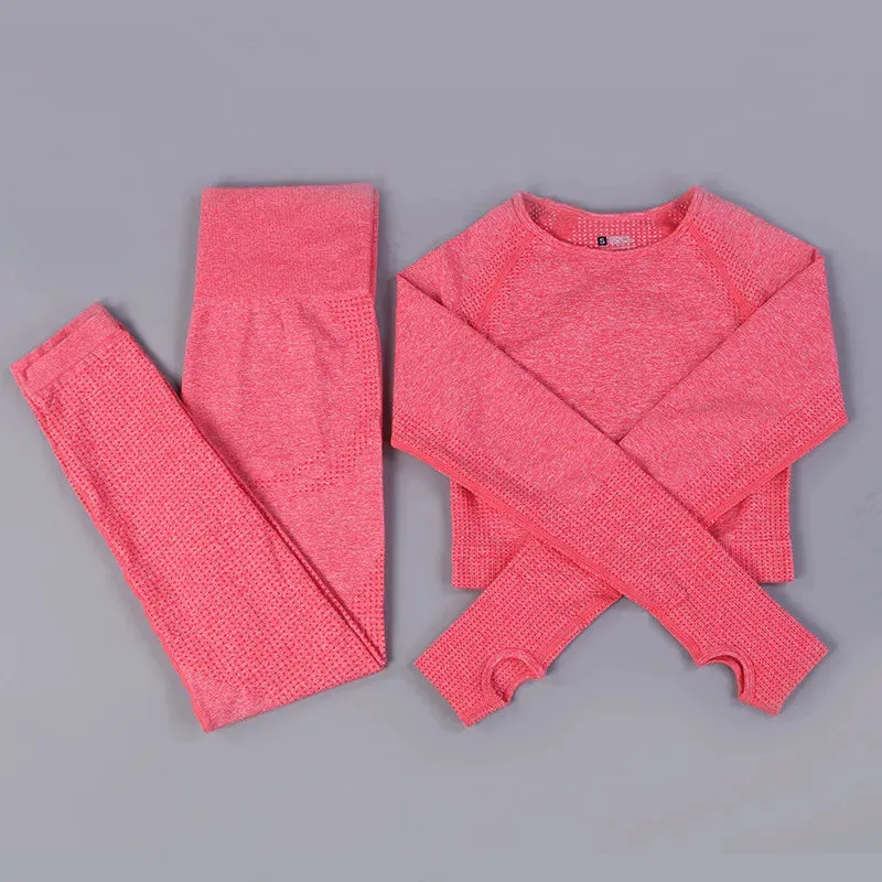 Move Like Diva Women's Seamless Sports Suits Set
