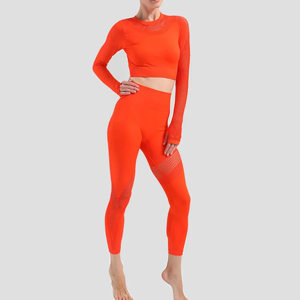 Move Like Diva Women's Seamless Sports Suits Set