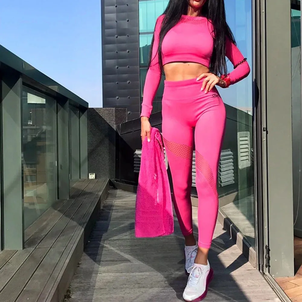 Move Like Diva Women's Seamless Sports Suits Set
